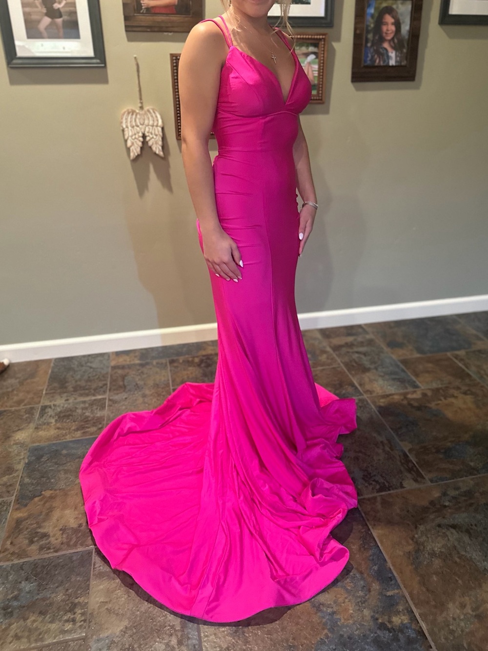 Sherri Hill Fusha Hot Pink Formal dress (Will get better pictures soon!)